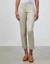 Lafayette 148 Jodhpur Cloth Cropped Bleecker Pant In Beige