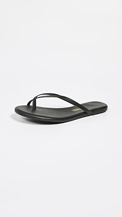 Tkees Riley Matte-leather Flip Flops In Sable