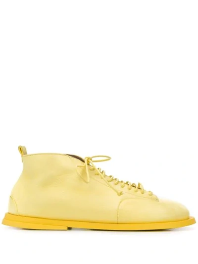 Marsèll Leather Lace-up Shoes In Yellow