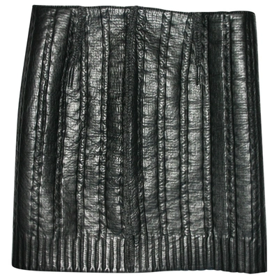 Pre-owned Lanvin Wool Skirt In Black