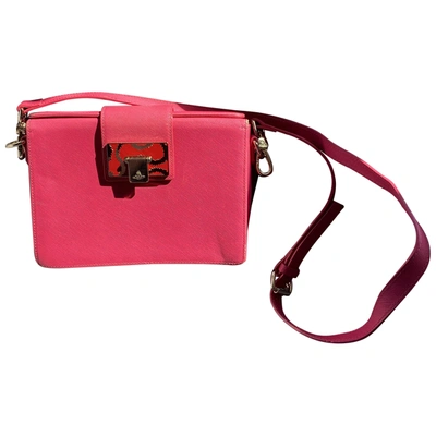 Pre-owned Vivienne Westwood Leather Crossbody Bag In Pink