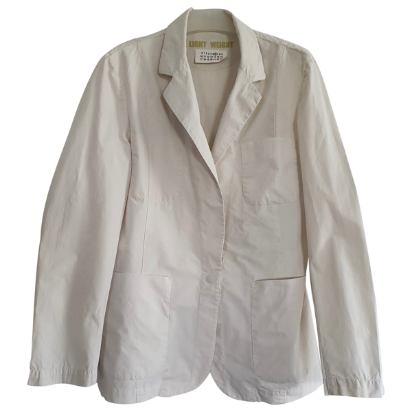 Pre-owned Maison Margiela White Cotton Jacket | ModeSens