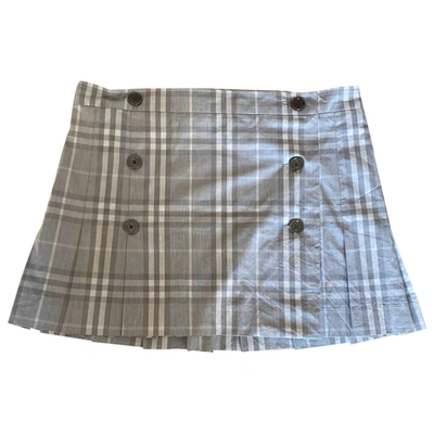 Pre-owned Burberry Mid-length Skirt In Grey