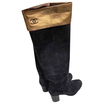 Pre-owned Chanel Boots In Black