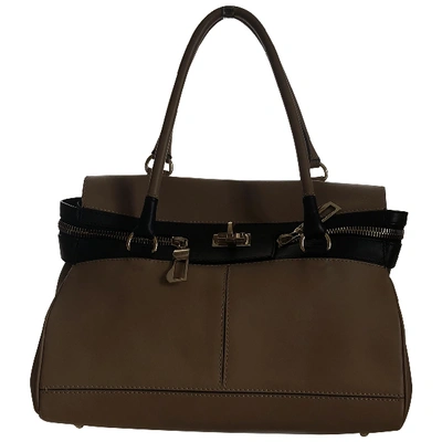 Pre-owned Max Mara Beige Leather Handbag
