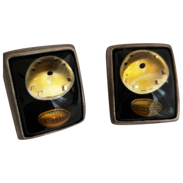 Pre Owned Jean Paul Gaultier Gold Metal Earrings Modesens