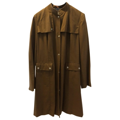 Pre-owned Armani Exchange Trench Coat In Brown