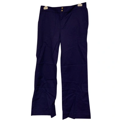 Pre-owned Lauren Ralph Lauren Large Trousers In Blue