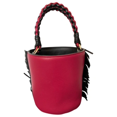 Pre-owned Les Petits Joueurs Leather Handbag In Red
