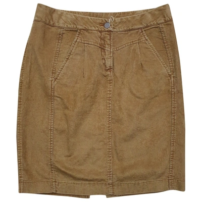 Pre-owned Evisu Mid-length Skirt In Brown