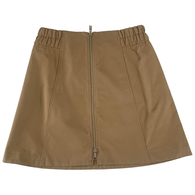 Pre-owned Rabanne Mini Skirt In Beige