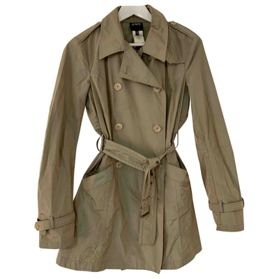 Pre-owned Costume National Trench Coat In Beige