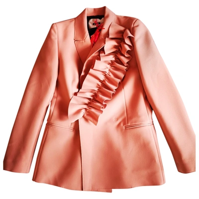 Pre-owned Msgm Pink Polyester Jacket
