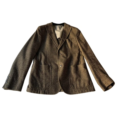 Pre-owned Manuel Ritz Wool Vest In Brown