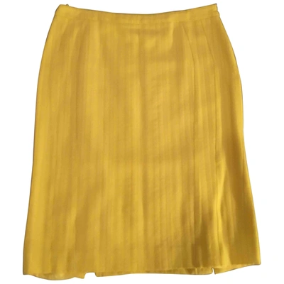 Pre-owned Versus Mid-length Skirt In Yellow