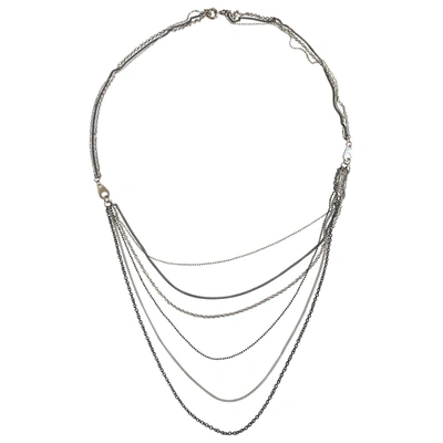 Pre-owned Marc By Marc Jacobs Long Necklace In Silver