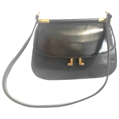 Pre-owned Lanvin Leather Handbag In Brown