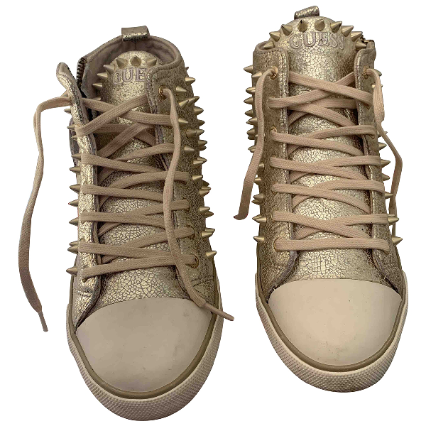 guess gold trainers
