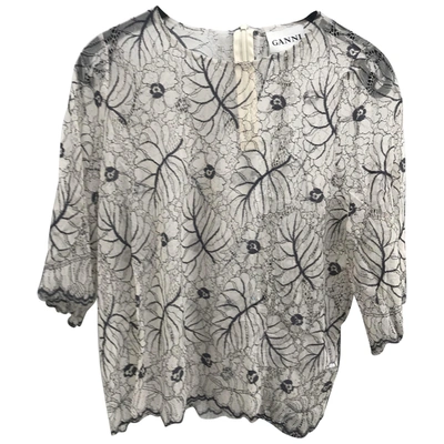 Pre-owned Ganni Lace  Top