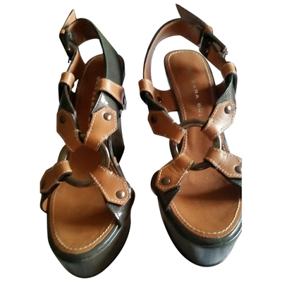 Pre-owned Barbara Bui Leather Sandals In Camel
