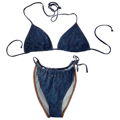 Pre-owned Dior Blue Swimwear