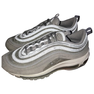 Pre-owned Nike Air Max 97 Grey Suede Trainers