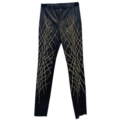 Pre-owned Haider Ackermann Leather Leggings In Black