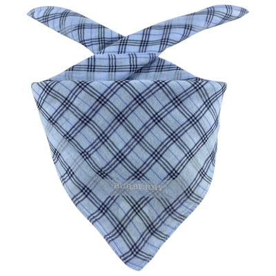 Pre-owned Burberry Neckerchief In Turquoise