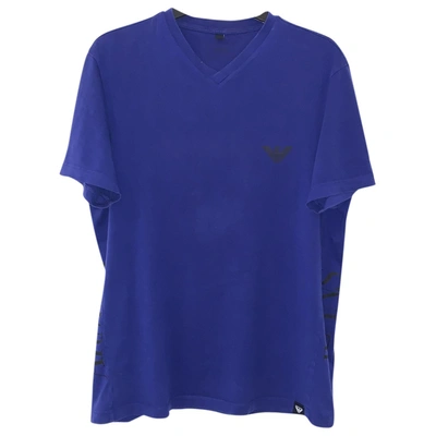 Pre-owned Armani Jeans Purple Cotton T-shirt