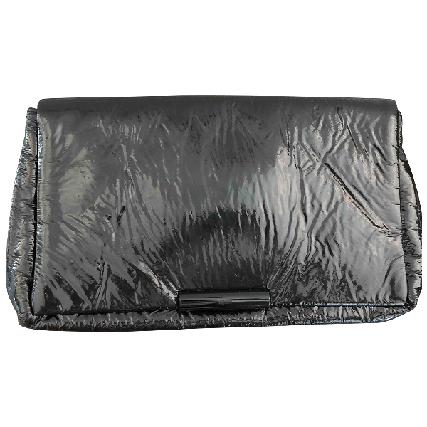 Pre-Owned Alexander Mcqueen Black Patent Leather Clutch Bag | ModeSens