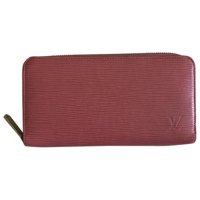 Pre-owned Louis Vuitton Zippy Leather Wallet In Pink