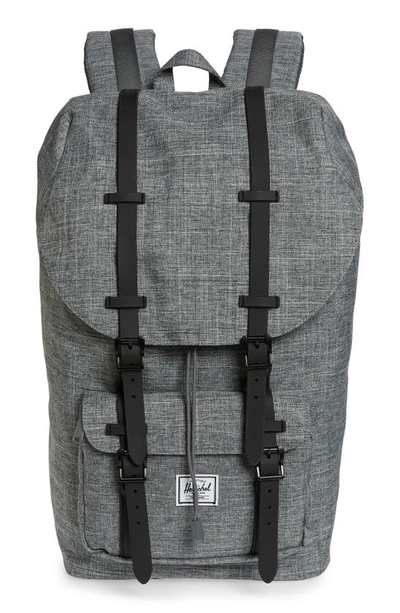 Herschel Supply Co Little America Backpack - Grey In Raven Crosshatch/black Rubber