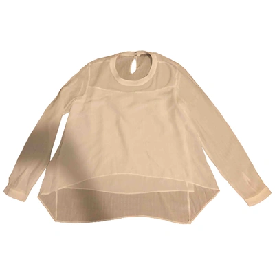 Pre-owned Allsaints White Polyester Top