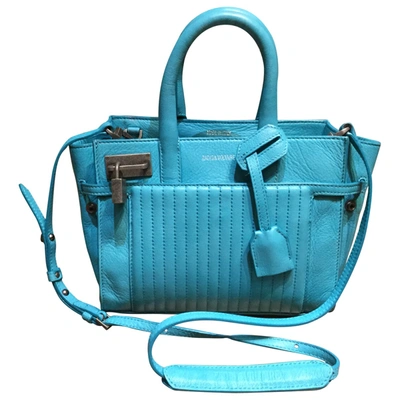 Pre-owned Zadig & Voltaire Candide Blue Leather Handbag