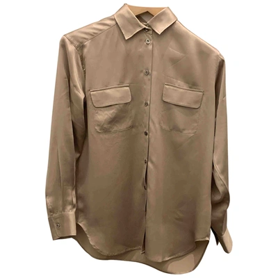 Pre-owned Paul & Joe Silk Shirt In Brown