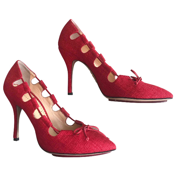 charlotte olympia red heels