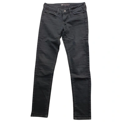 Pre-owned Levi's Slim Jeans In Black