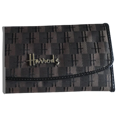 Pre-owned Harrods Brown Cloth Wallet