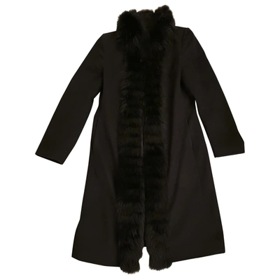 Pre-owned Harrods Black Wool Coat