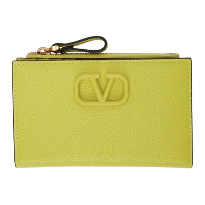 Valentino Garavani Valentino Green  Vsling Cardholder Wallet In Ic9 Cedar