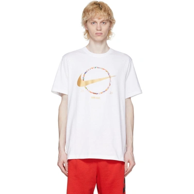 Nike White Sportswear Medal Swoosh T-shirt