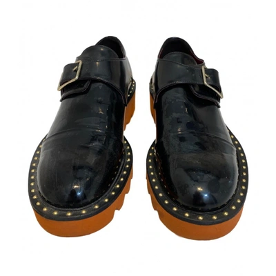 Pre-owned Stella Mccartney Black Patent Leather Flats