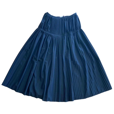 Pre-owned Stella Mccartney Wool Mid-length Skirt In Black
