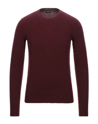 Drumohr Sweaters In Maroon