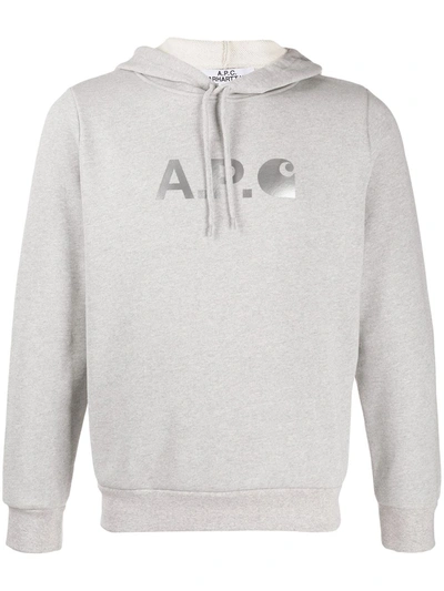 パーカー HOODIE STASH - A.P.C. Gris Chin A.p.c. X Carhartt Work In Progress Stash Hoodie In Pla Gris Chine