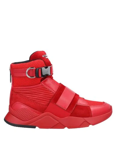 Balmain Sneakers In Red