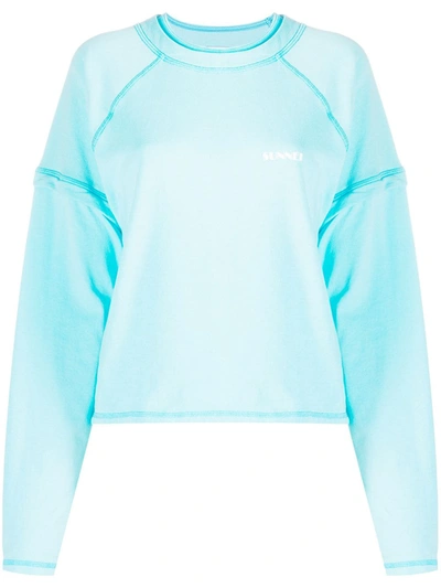 Ambush Logo Print Sweatshirt In Blue