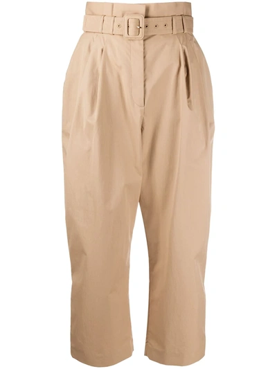 Zimmermann Belted Waist Trousers In Neutrals