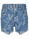 Levi's Blue Cotton Shorts