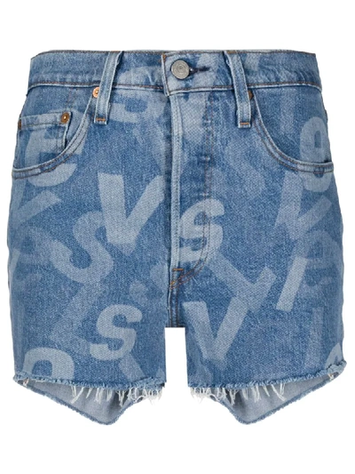 Levi's Blue Cotton Shorts